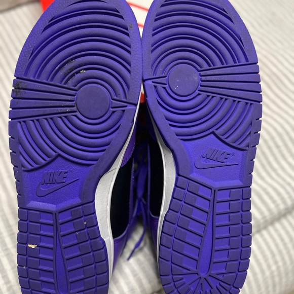 NIKE: Purple/Black High-Top Dunks - Size 11.5 - Picture 8 of 9